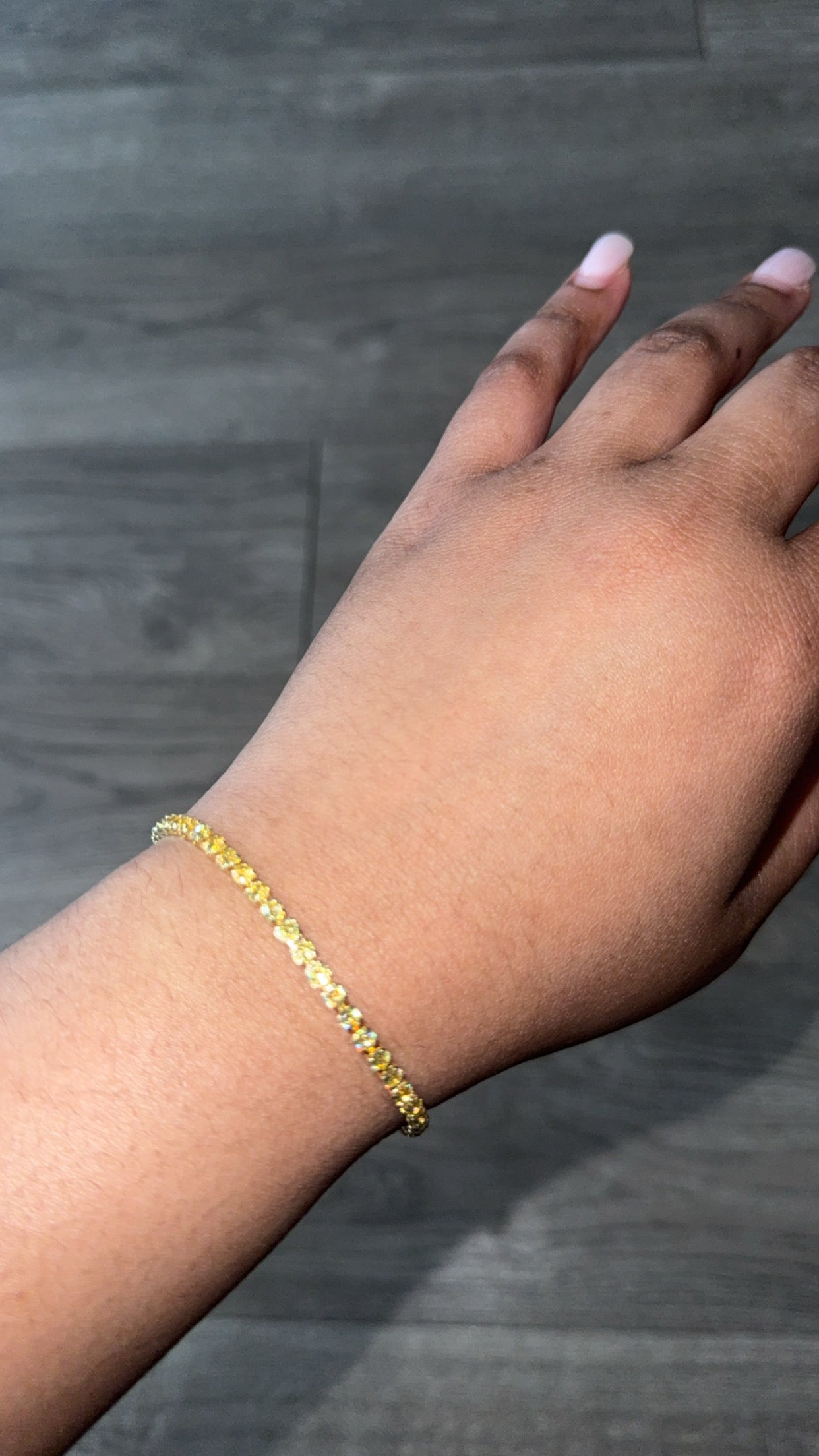 Yellow Tennis Bracelet