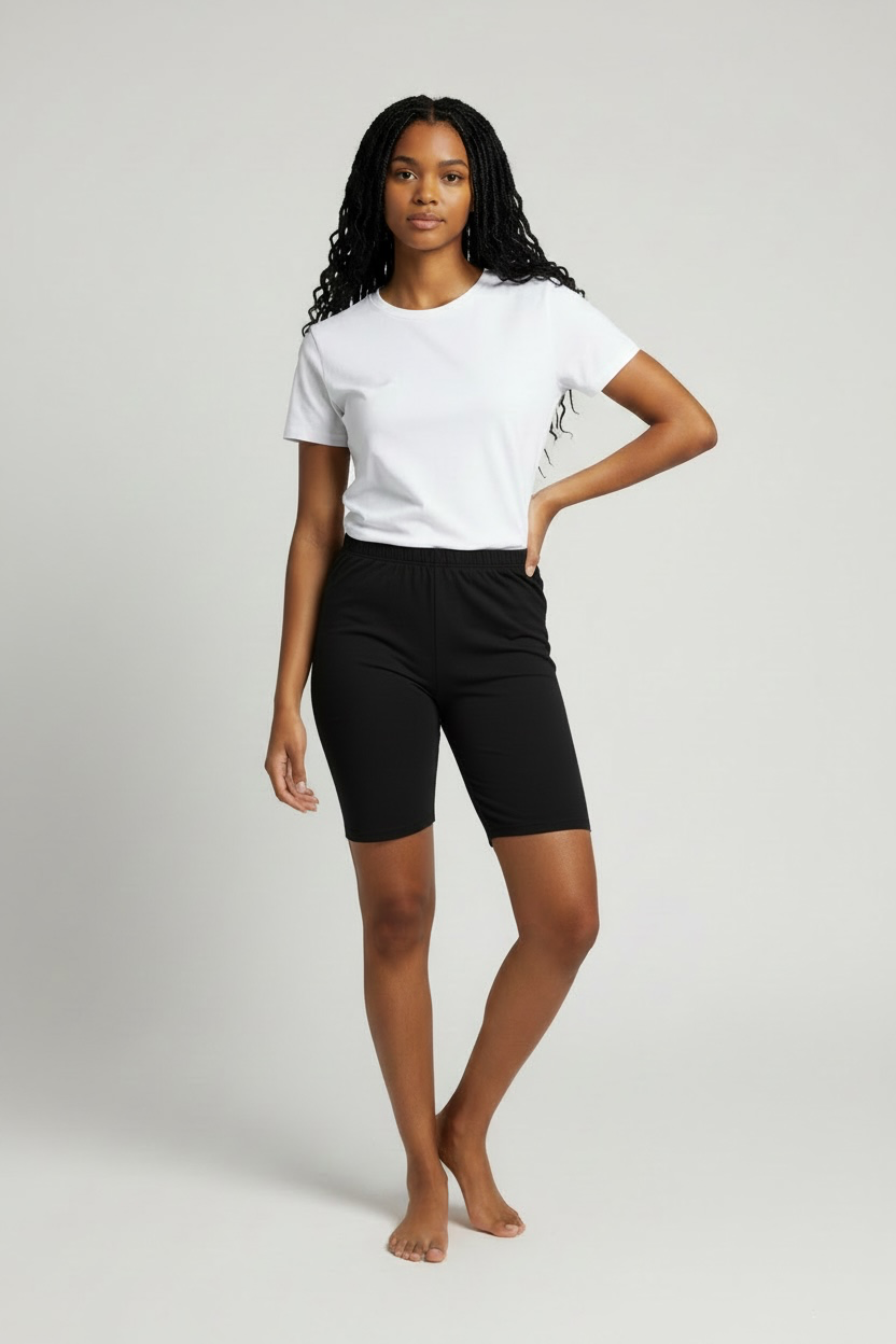 High Rise Biker Shorts