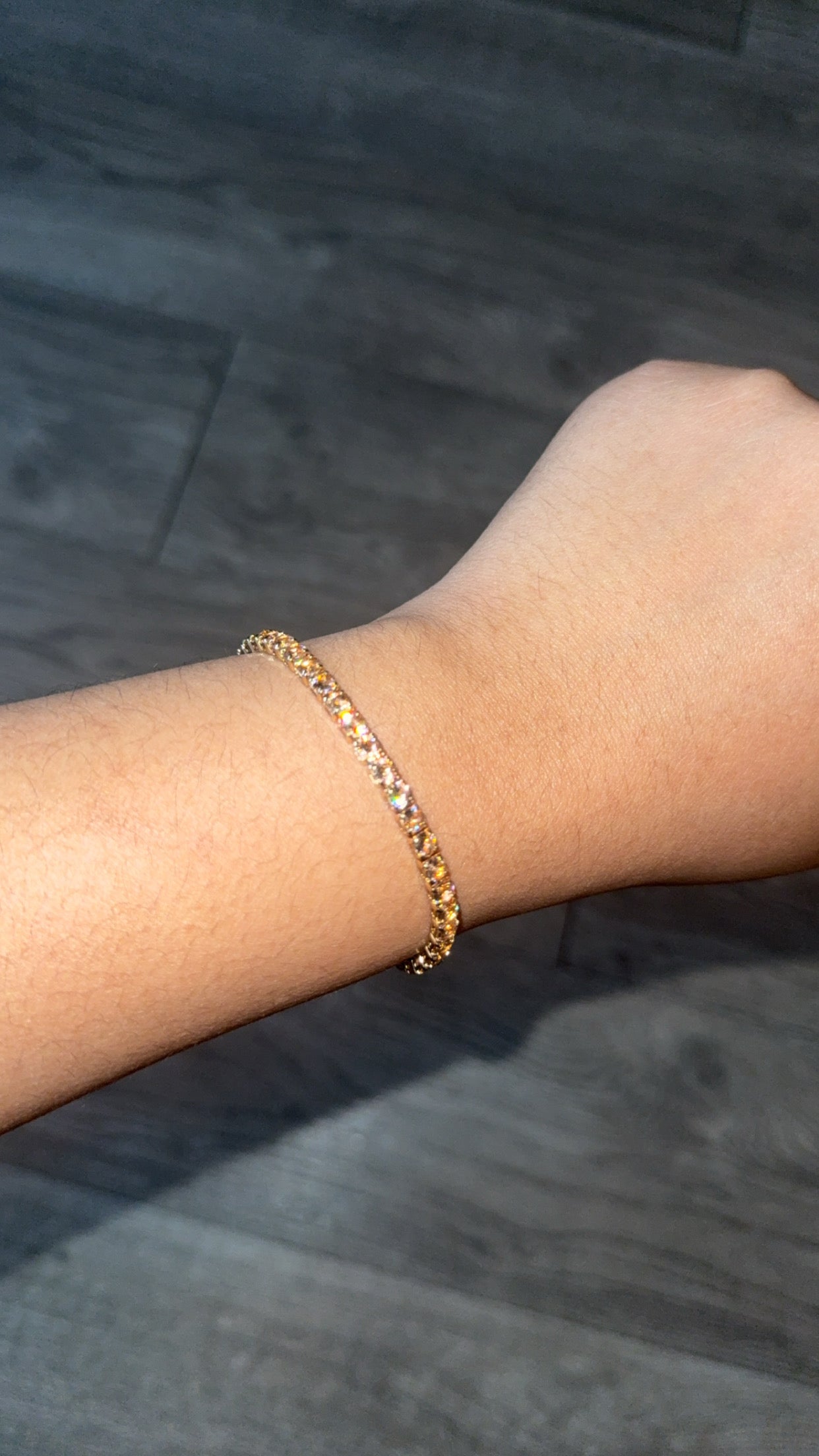 Champagne Tennis Bracelet 🍾