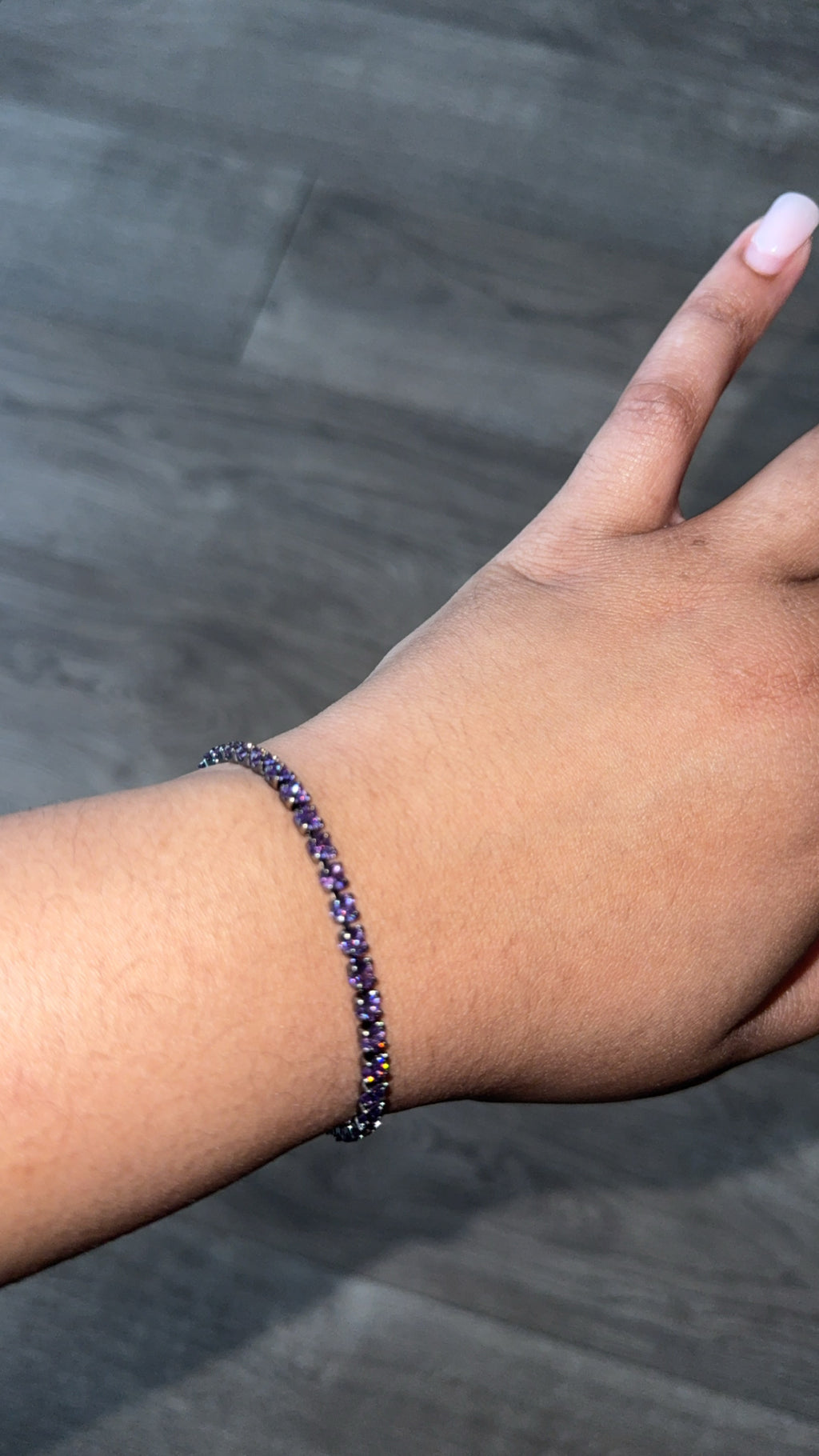 Purple Tennis Bracelet