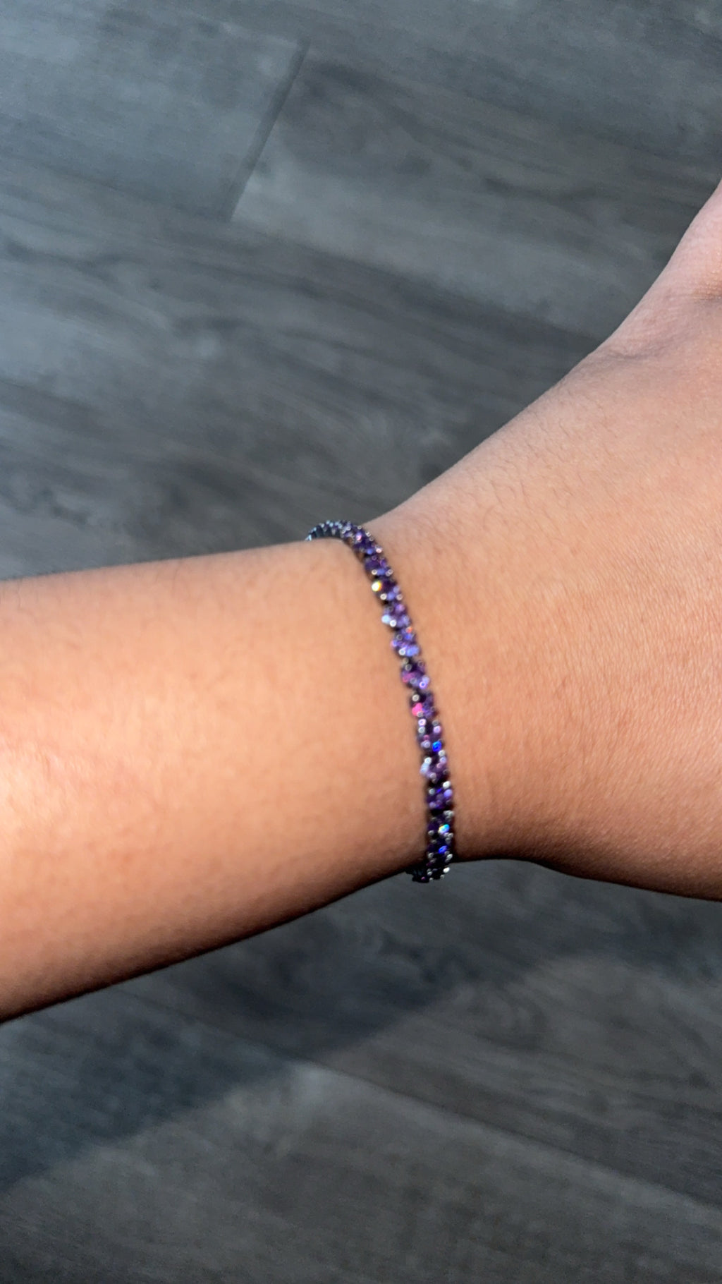 Purple Tennis Bracelet
