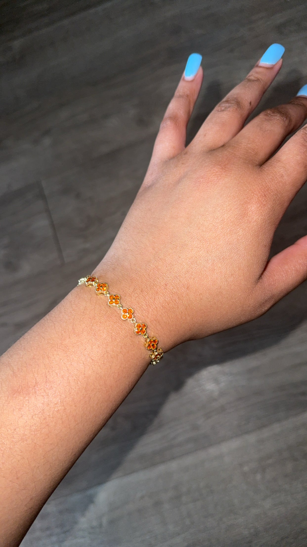 Saffron Clover Bracelet