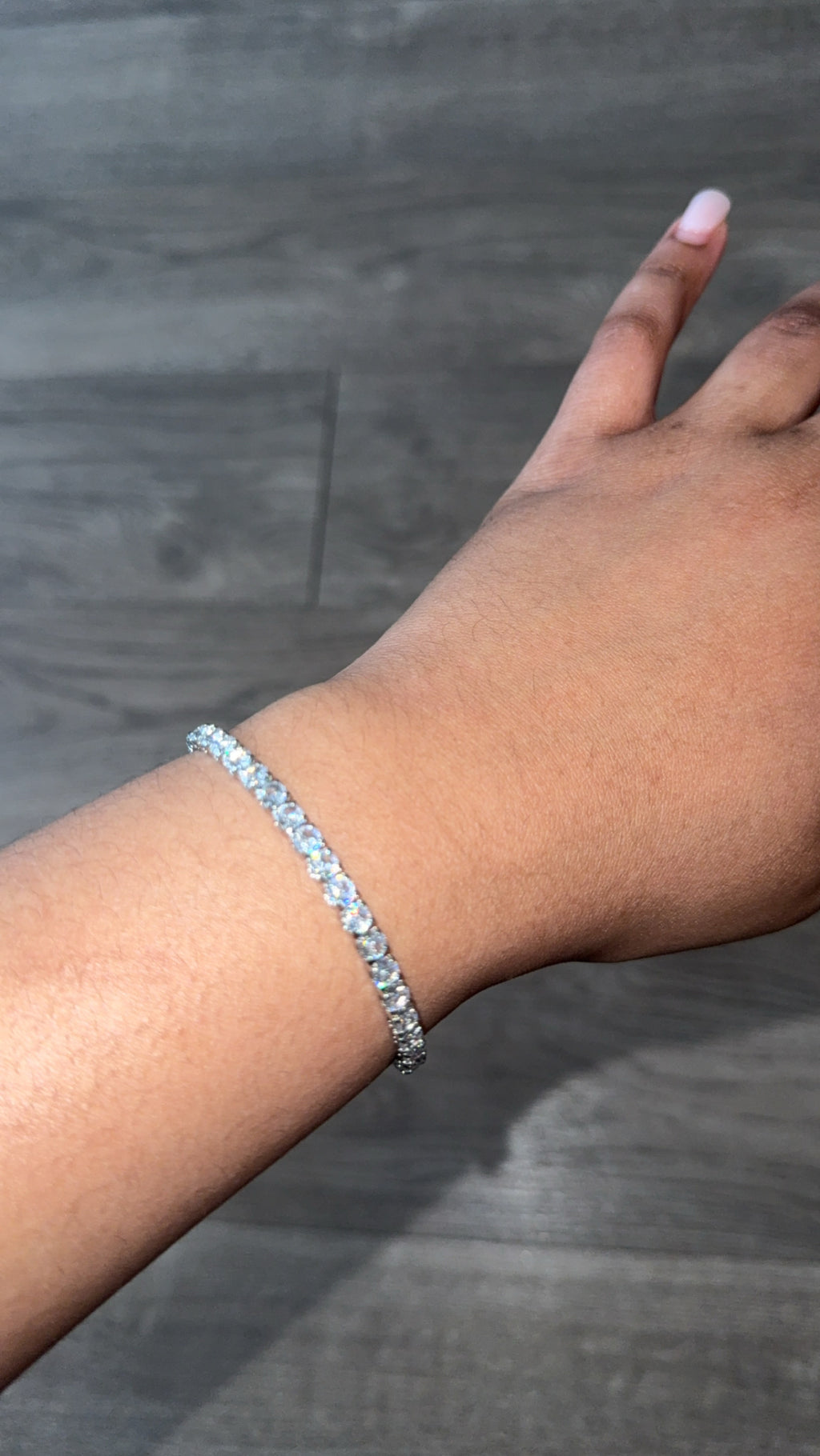 Silver Spark Tennis Bracelet