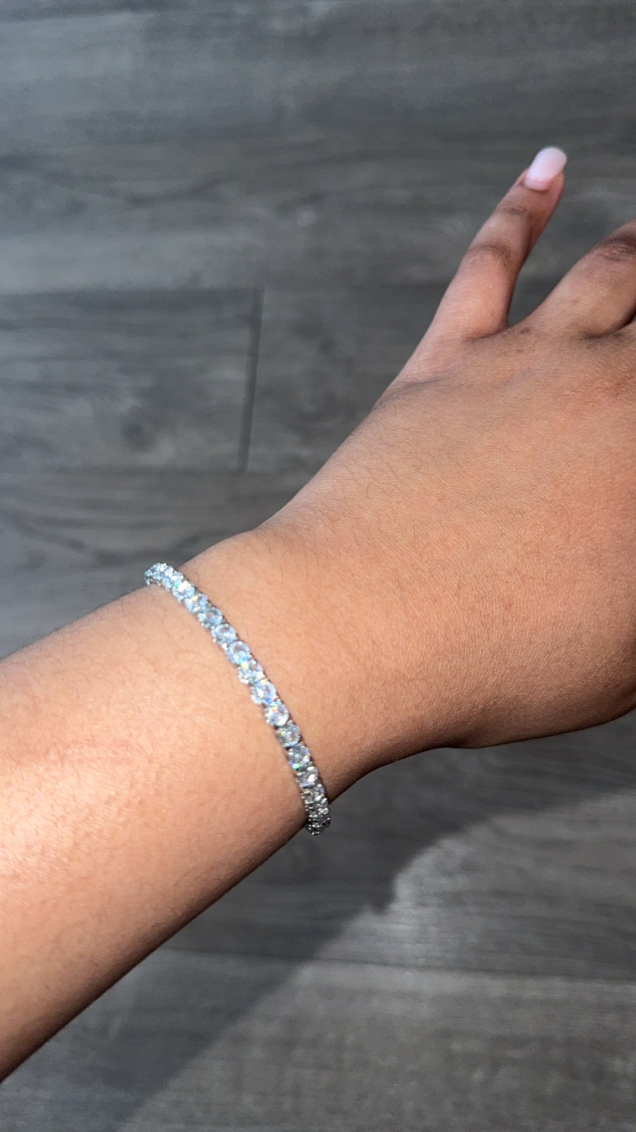 Silver Spark Tennis Bracelet