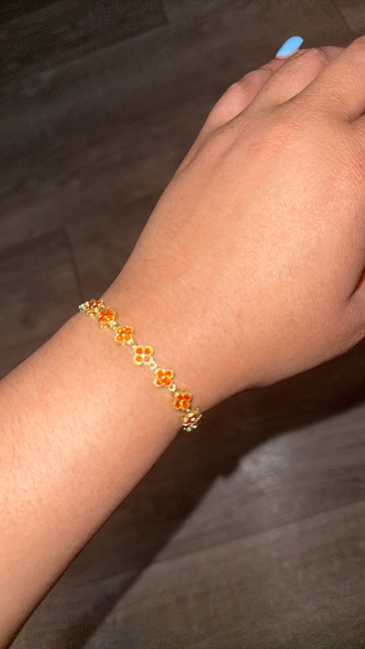 Saffron Clover Bracelet
