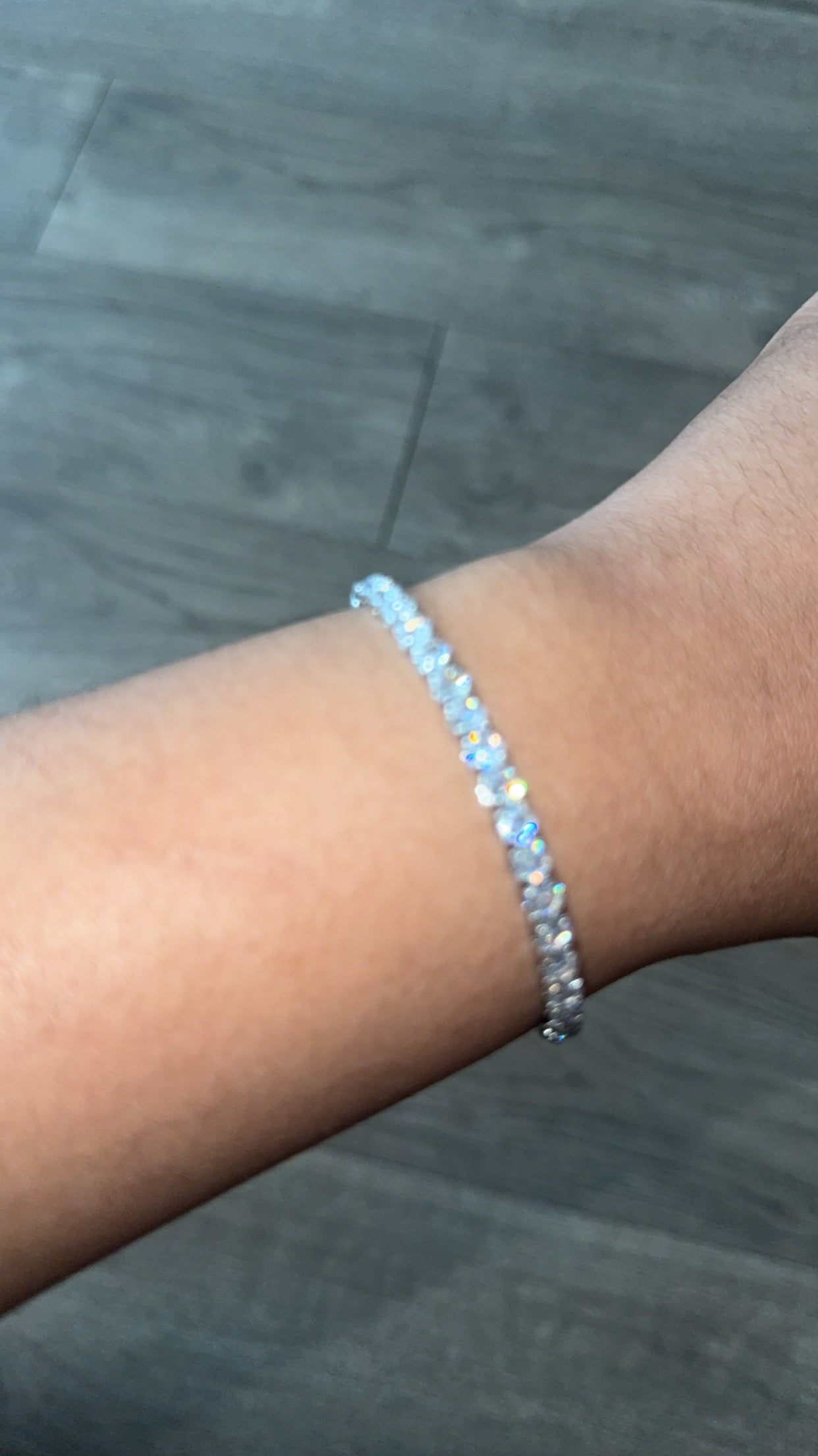 Silver Spark Tennis Bracelet