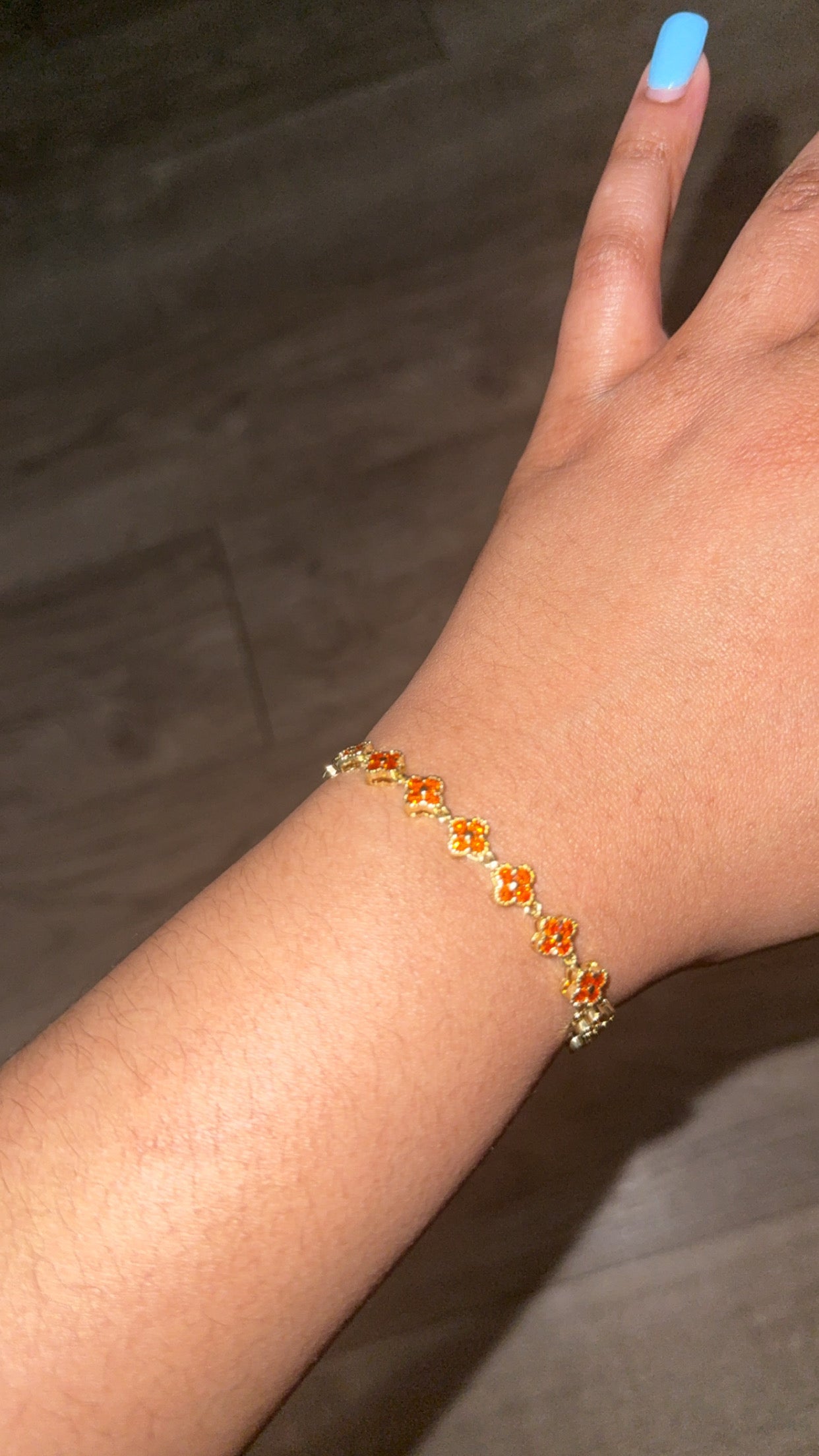 Saffron Clover Bracelet
