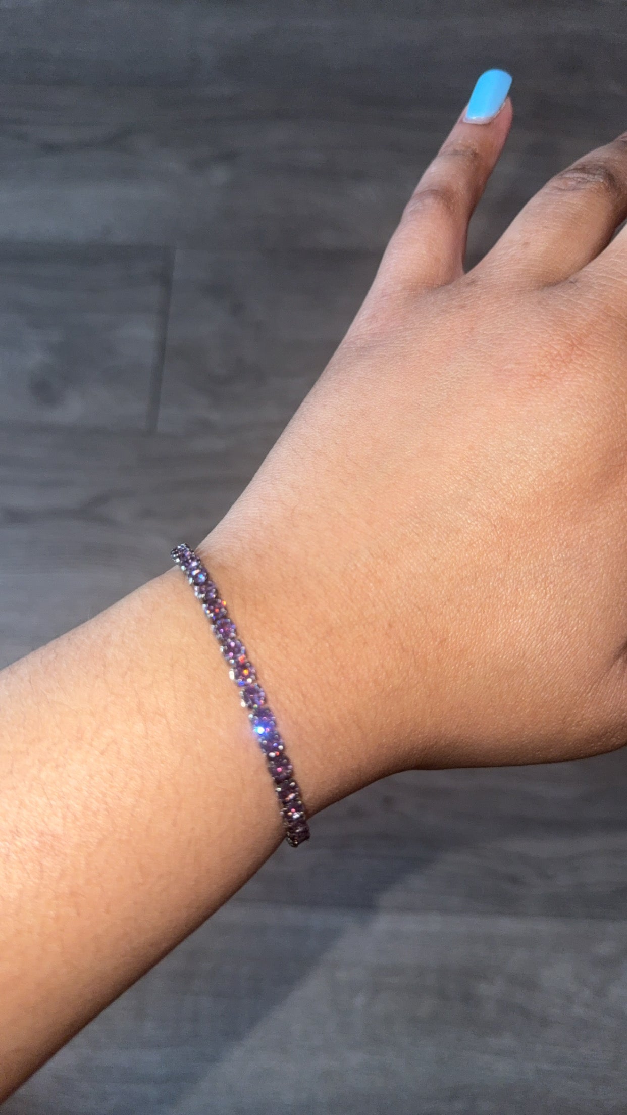 Grand Purple Tennis Bracelet 👑💜