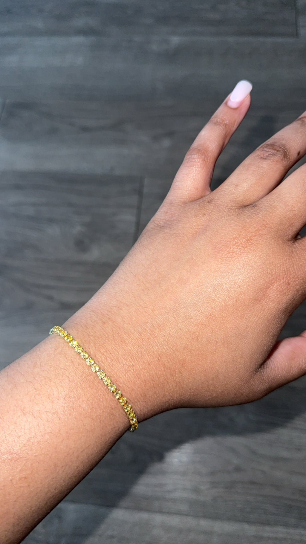 Yellow Tennis Bracelet