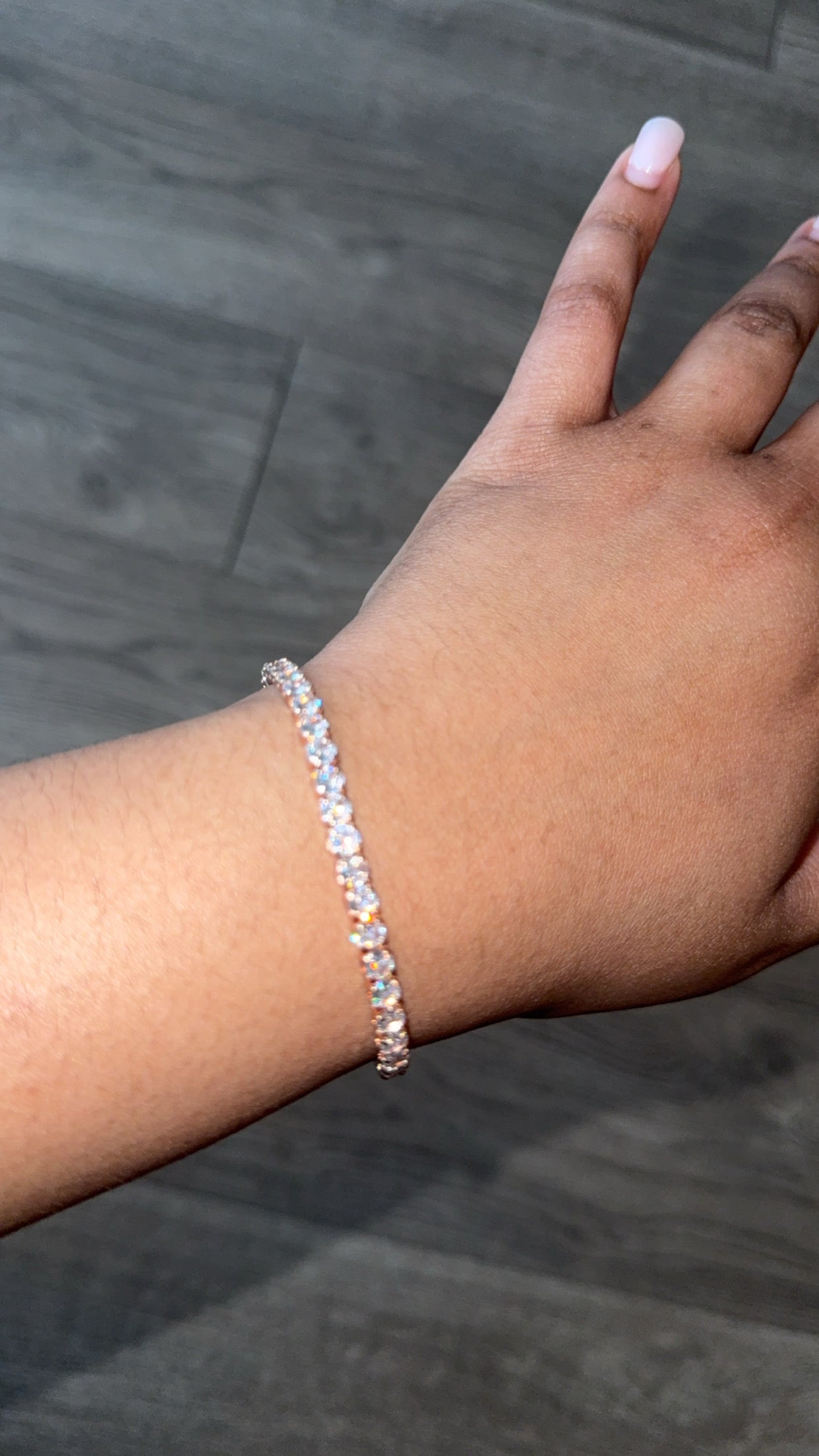 Rose Gold Tennis Bracelet