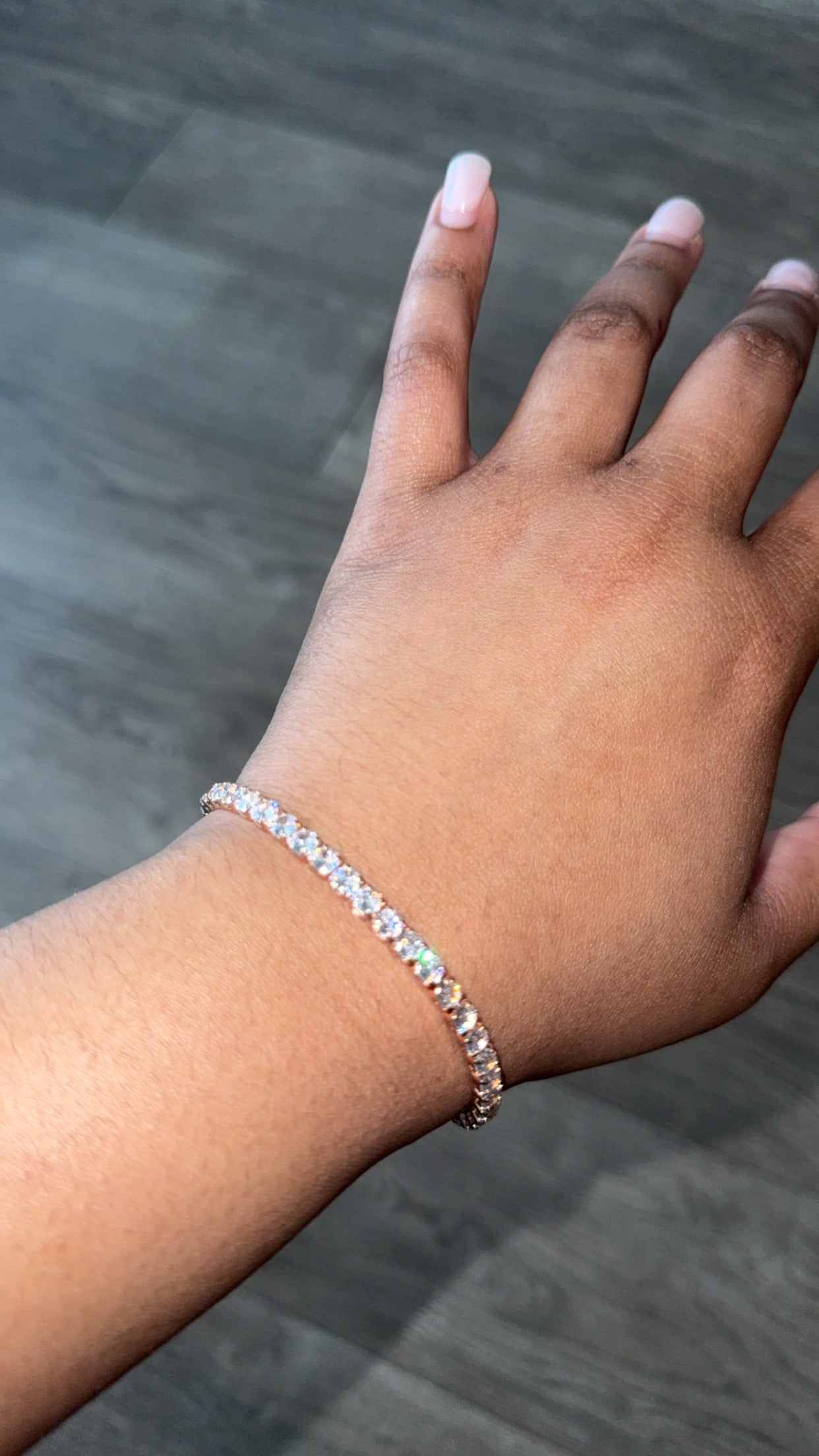 Rose Gold Tennis Bracelet