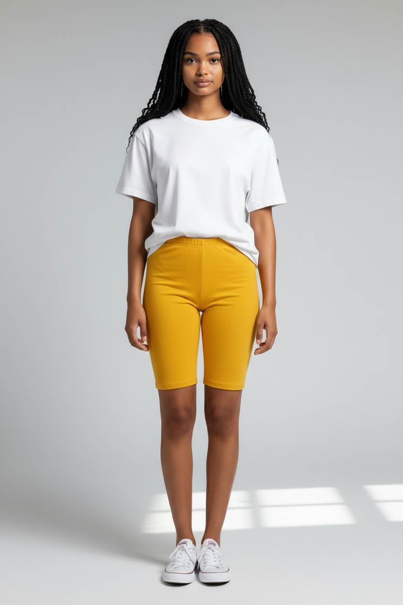 High Rise Biker Shorts