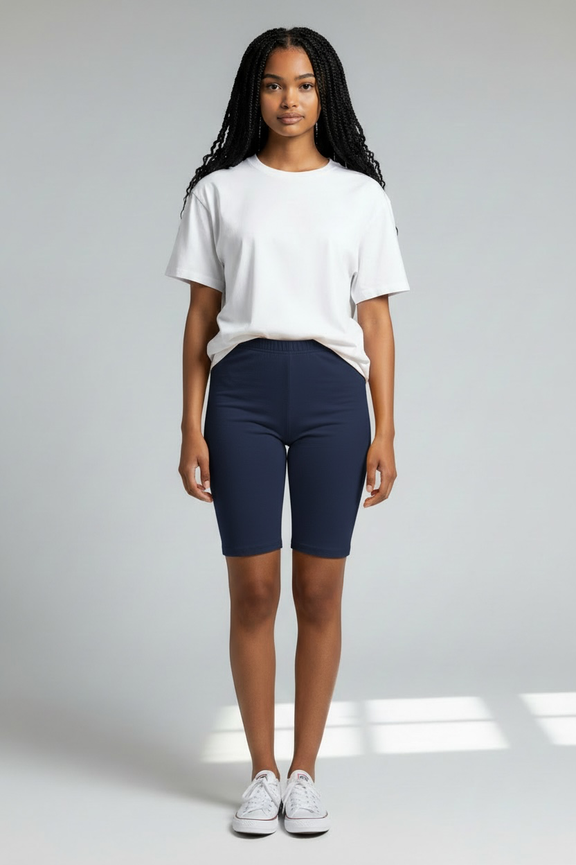 High Rise Biker Shorts