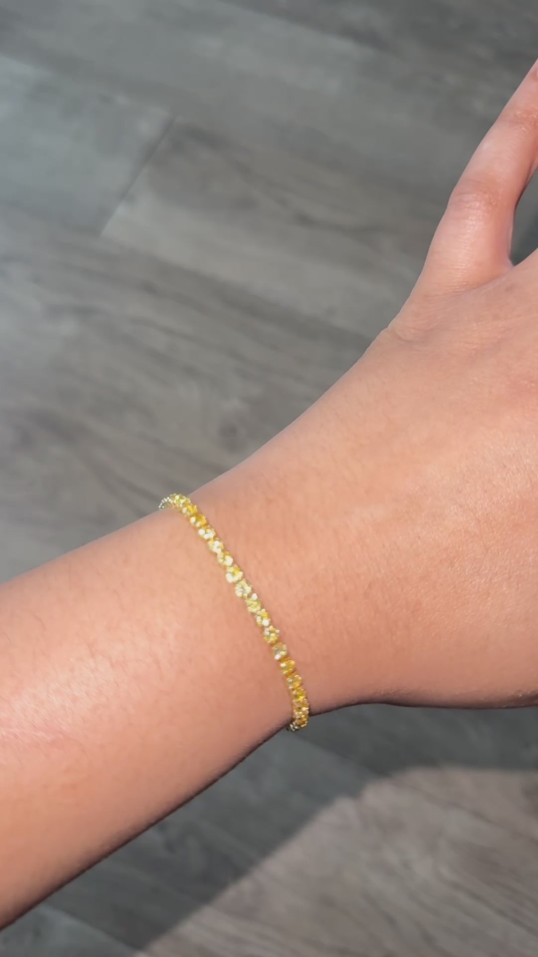 Yellow Tennis Bracelet