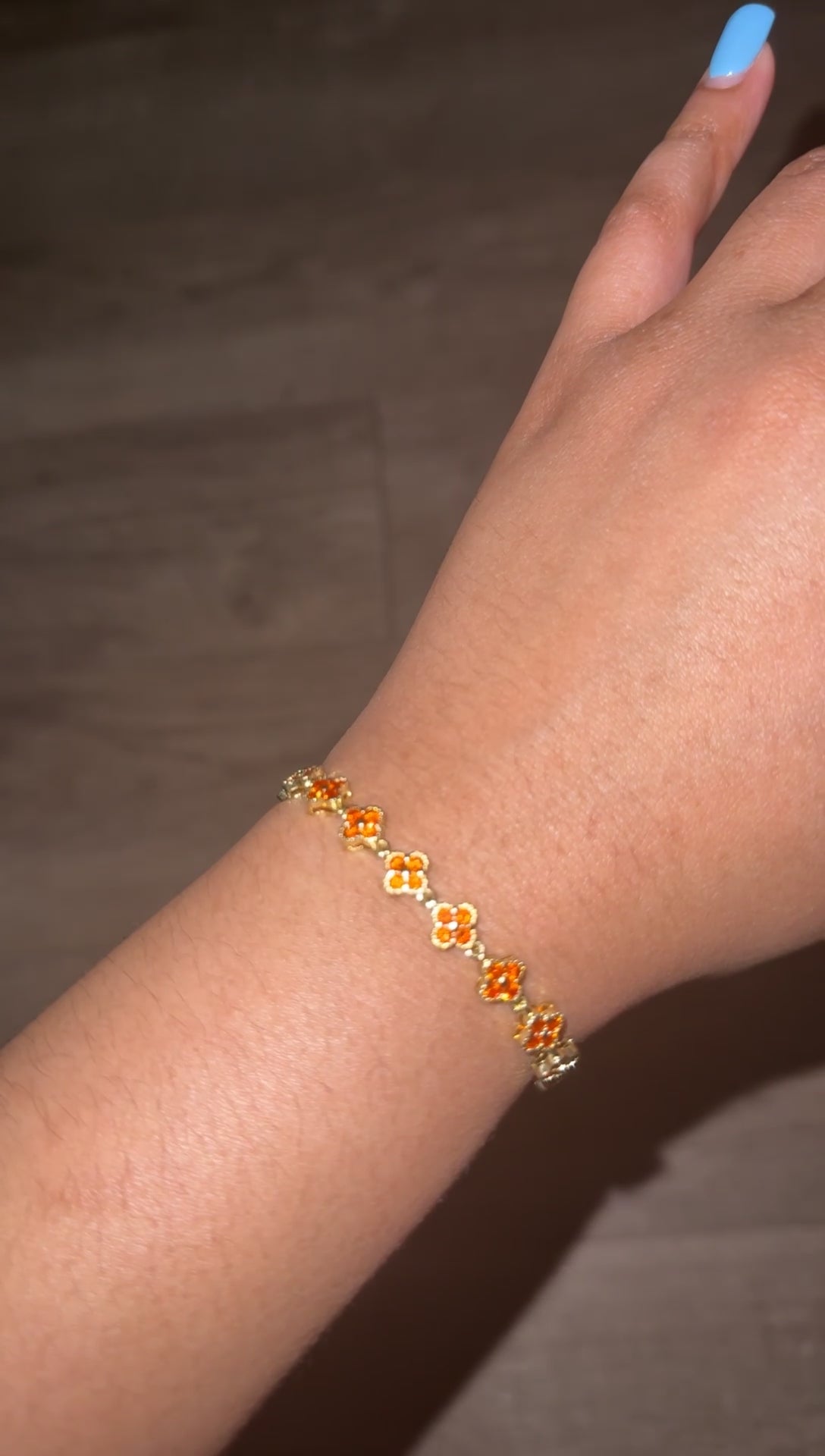 Saffron Clover Bracelet