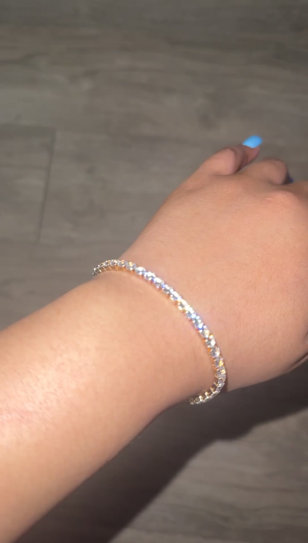 Gold Tennis Bracelet