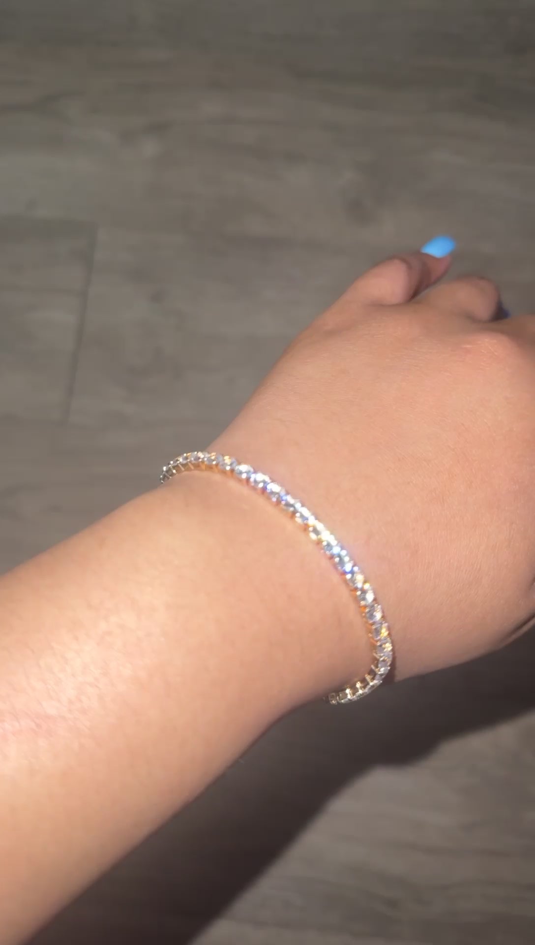 Gold Tennis Bracelet