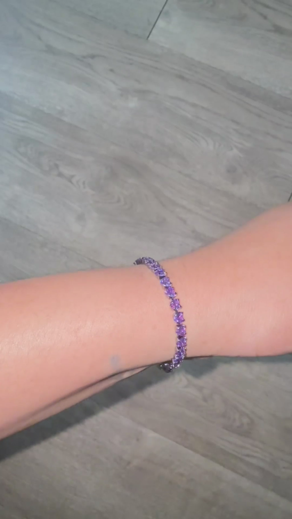 Purple Tennis Bracelet